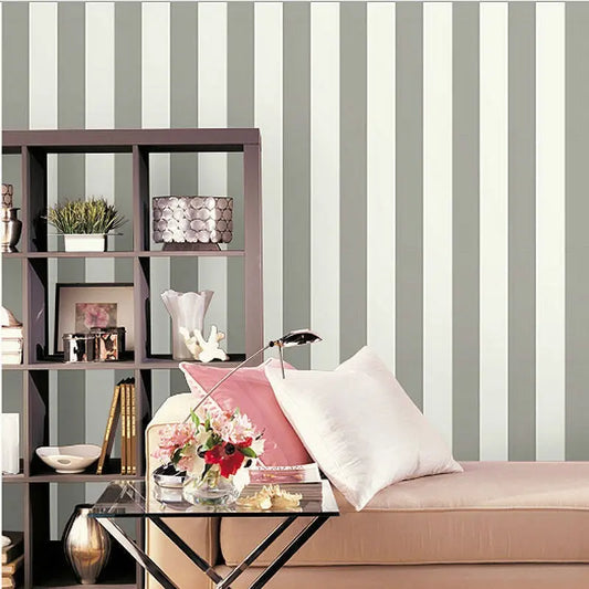 Broad Stripe Wallpaper Wallpaper Inn