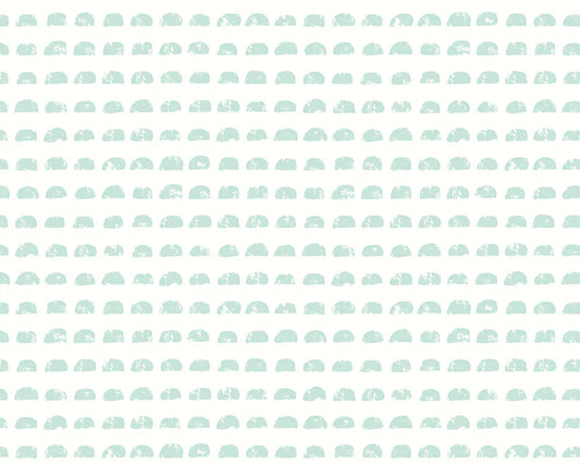 Hay Bale Soft Teal Wallpaper