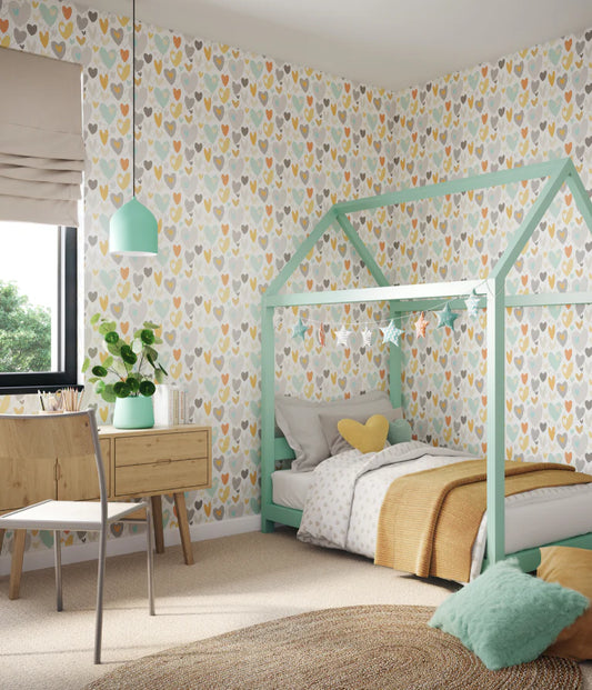 Pop Hearts Honey Mallow Wallpaper