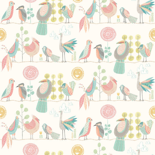 Feather Fandango Ballet Slipper Wallpaper