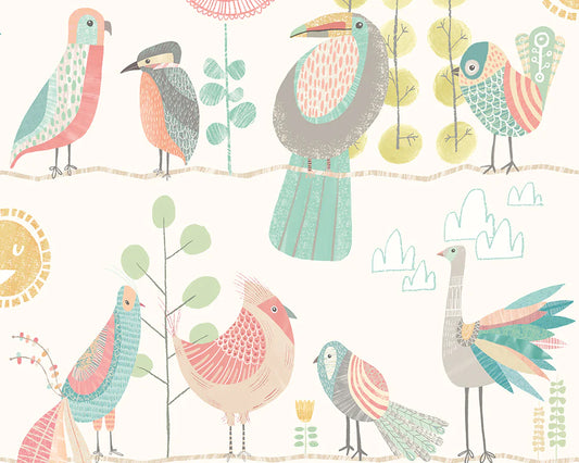 Feather Fandango Ballet Slipper Wallpaper