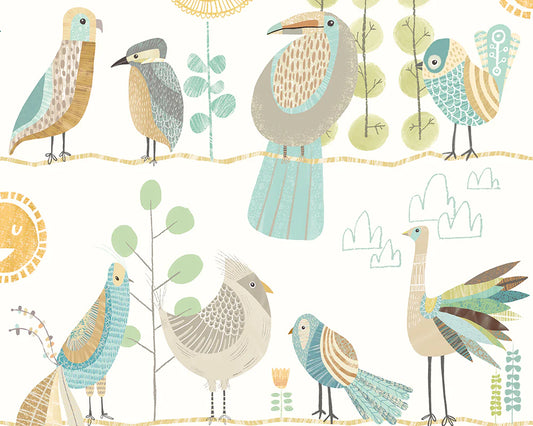 Feather Fandango Popcorn Wallpaper