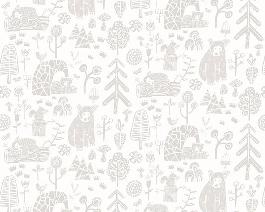 Honeywood Bears Dove Wallpaper