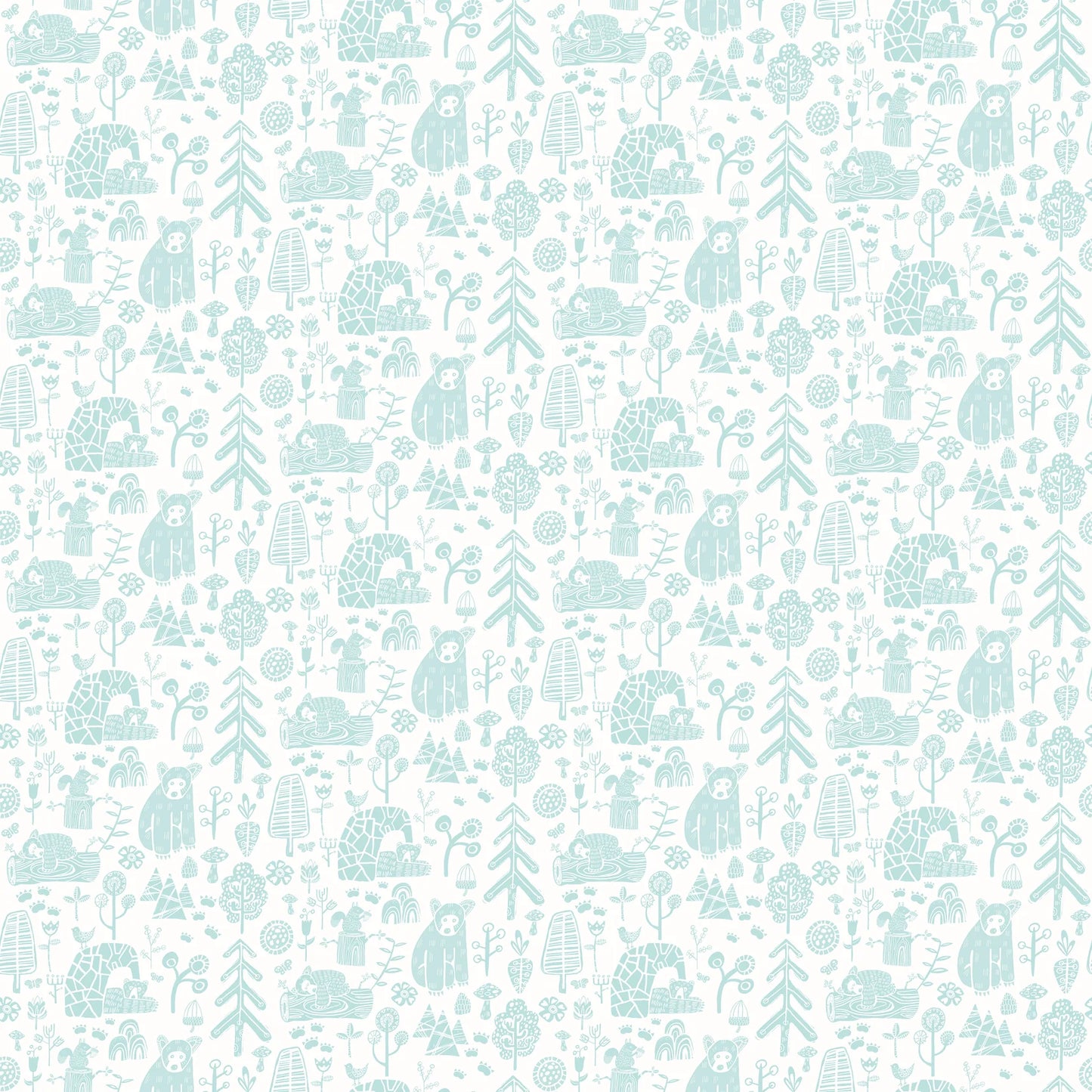 Honeywood Bears Blue Jay Wallpaper