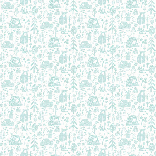 Honeywood Bears Blue Jay Wallpaper