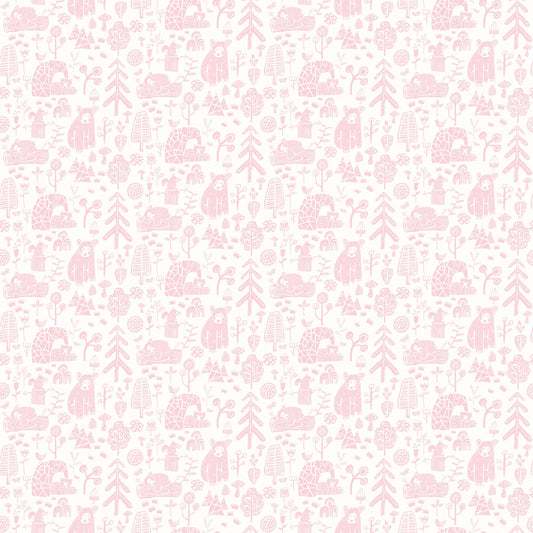Honeywood Bears Petal Wallpaper
