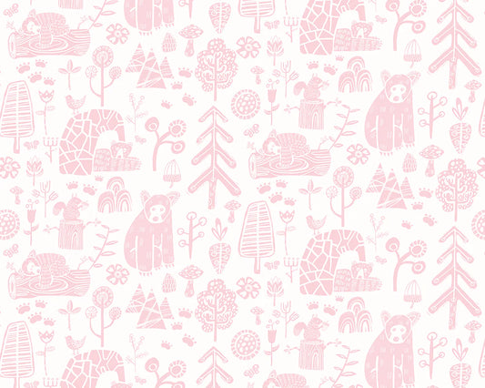 Honeywood Bears Petal Wallpaper