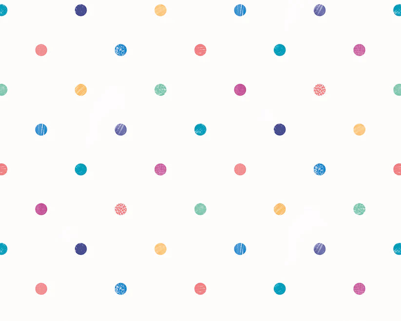 Doodle Spot Ink & Cornflower Wallpaper
