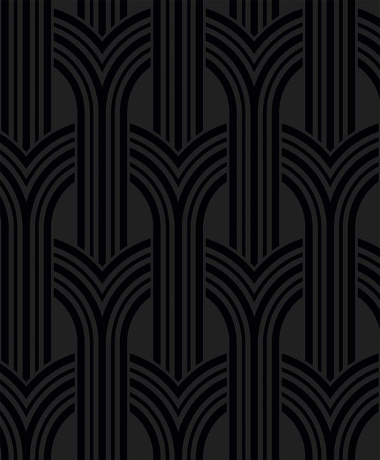 Hendrix New Charcoal Wallpaper