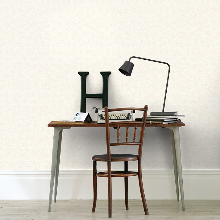 Venation Mini - Natural Linen Wallpaper