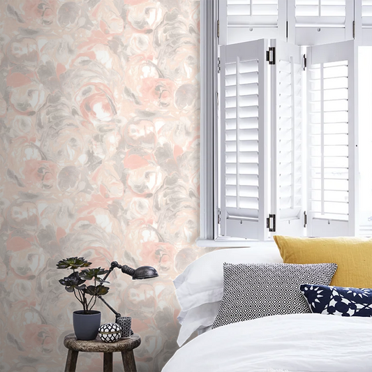 Venetian - Powder Swirl Wallpaper