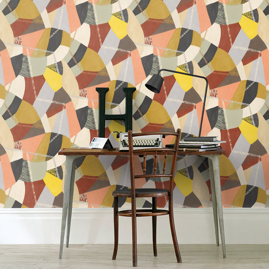 Abstract Geo - Cinnamon Wallpaper