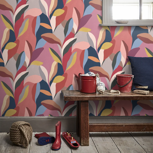 Riviera Mulberry Wallpaper