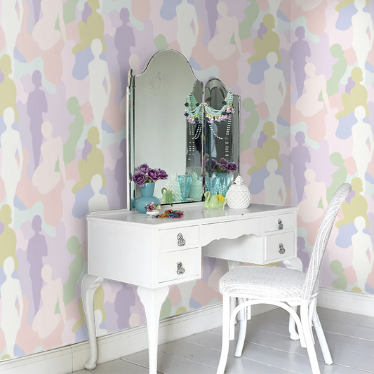 Silhouette - Parma Violet Wallpaper