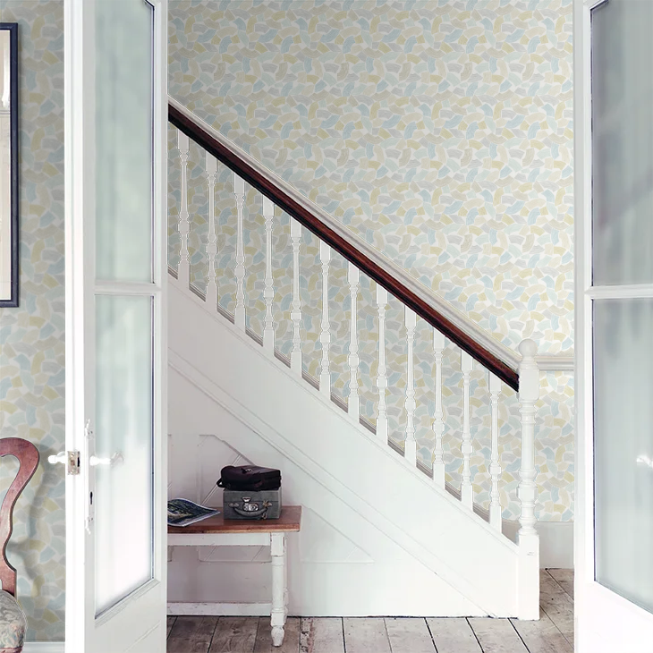 Elements - Duck Egg & Linen Wallpaper