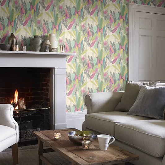 Glasshouse - Heather & Olive Wallpaper