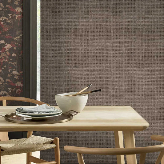 Rustic Weft - Glastonbury Wallpaper