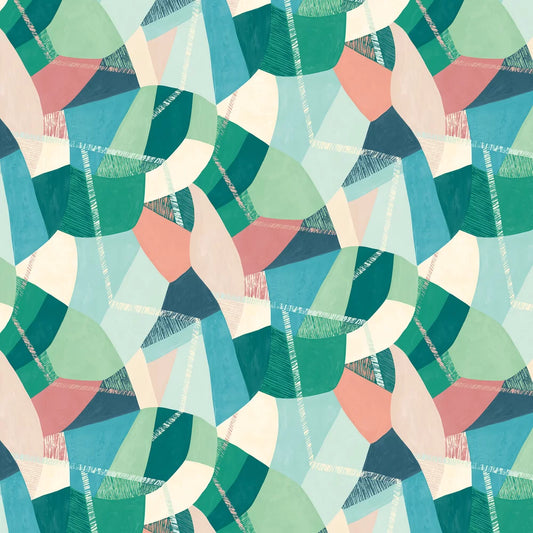 Abstract Geo - Flamingo Wallpaper