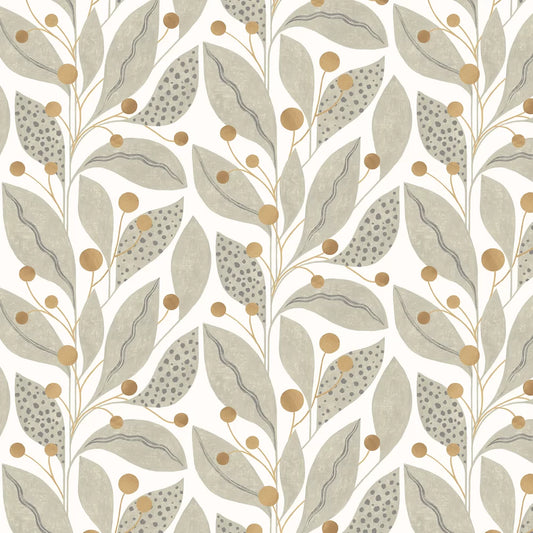 Berry Dot - Bone & Tan Wallpaper