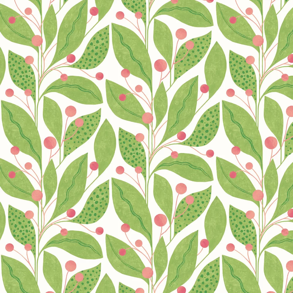 Berry Dot - Pear & Peach Wallpaper