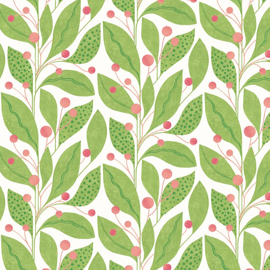 Berry Dot - Pear & Peach Wallpaper