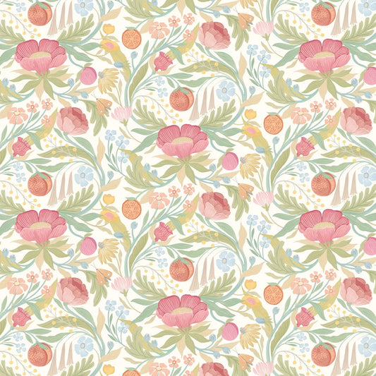 CLEMENTINE - Blossom & Sage Wallpaper