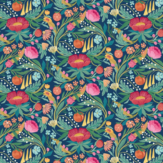 CLEMENTINE - Ink & Flamingo Wallpaper