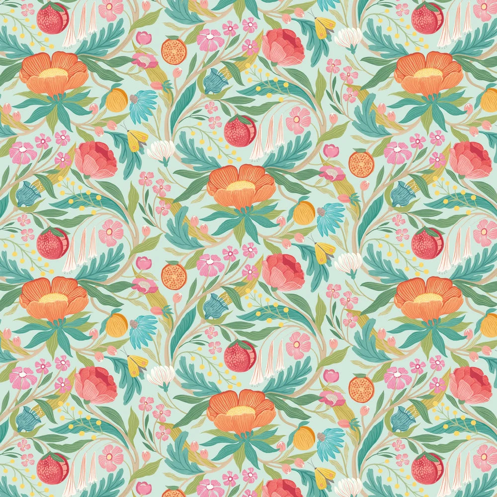 CLEMENTINE - Seafoam Mix Wallpaper