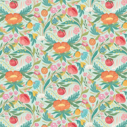 CLEMENTINE - Seafoam Mix Wallpaper