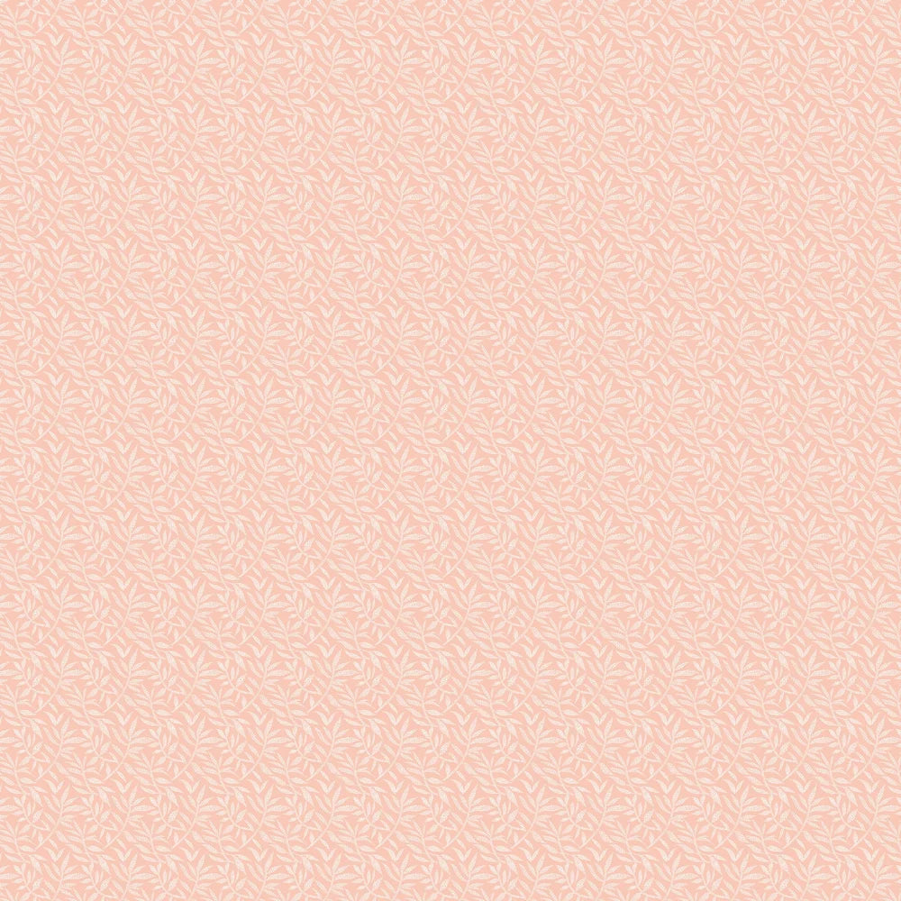 Dotty Leaf - Apricot Wallpaper