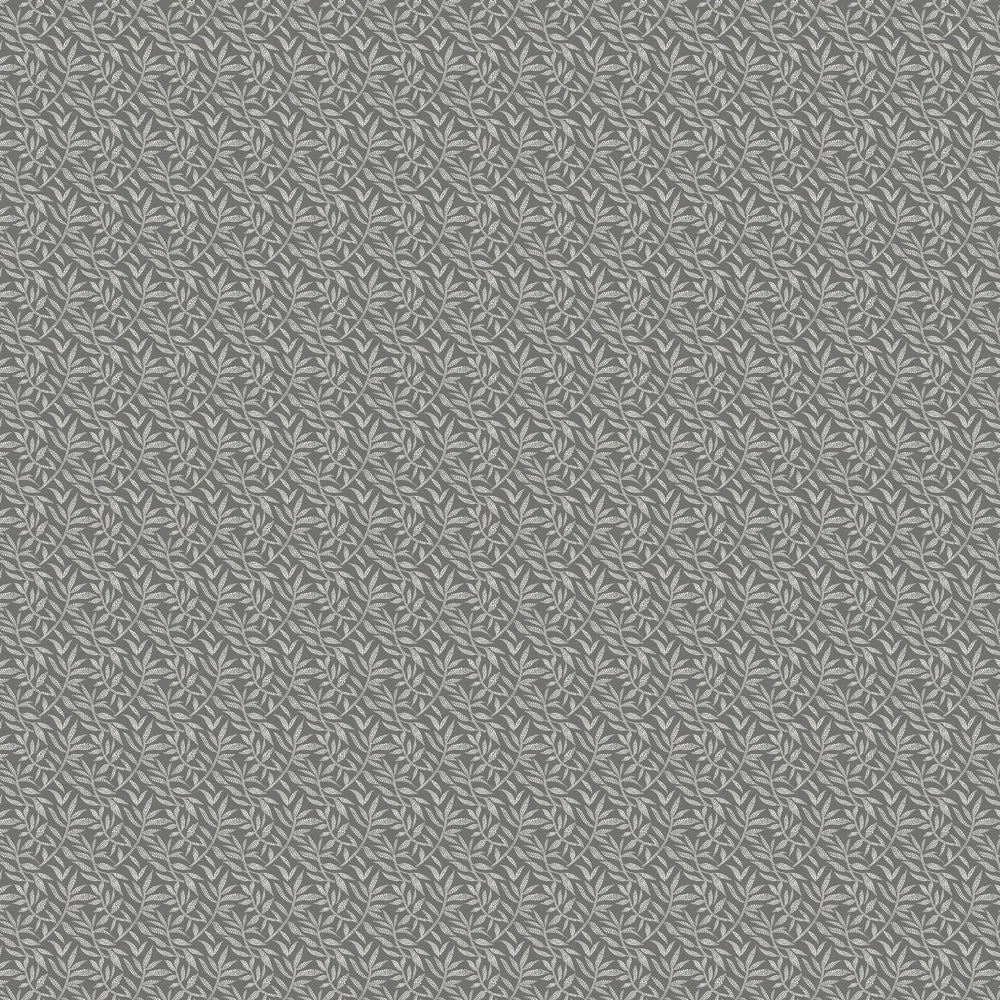 Dotty Leaf - Charcoal Wallpaper