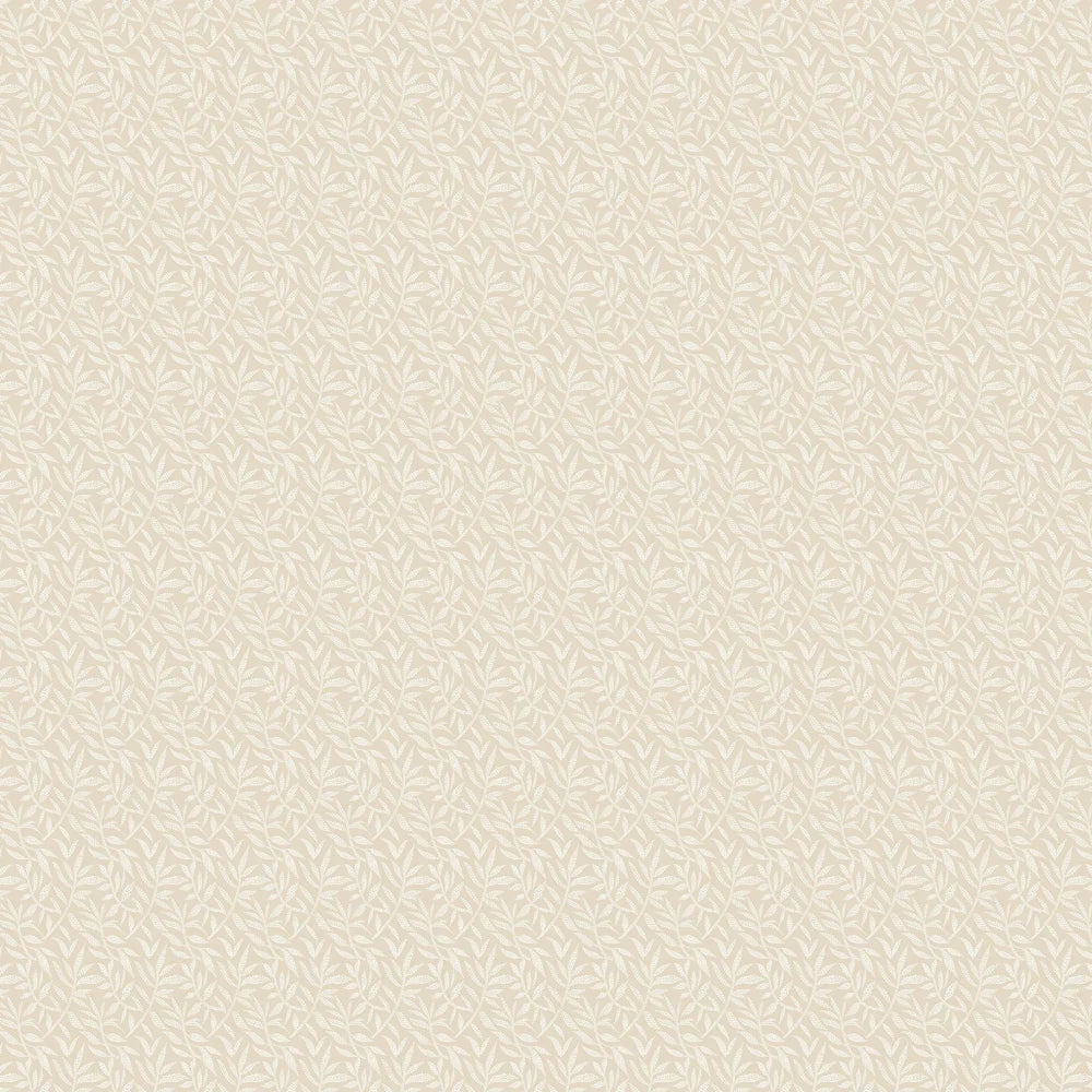 Dotty Leaf - Dark Linen Wallpaper