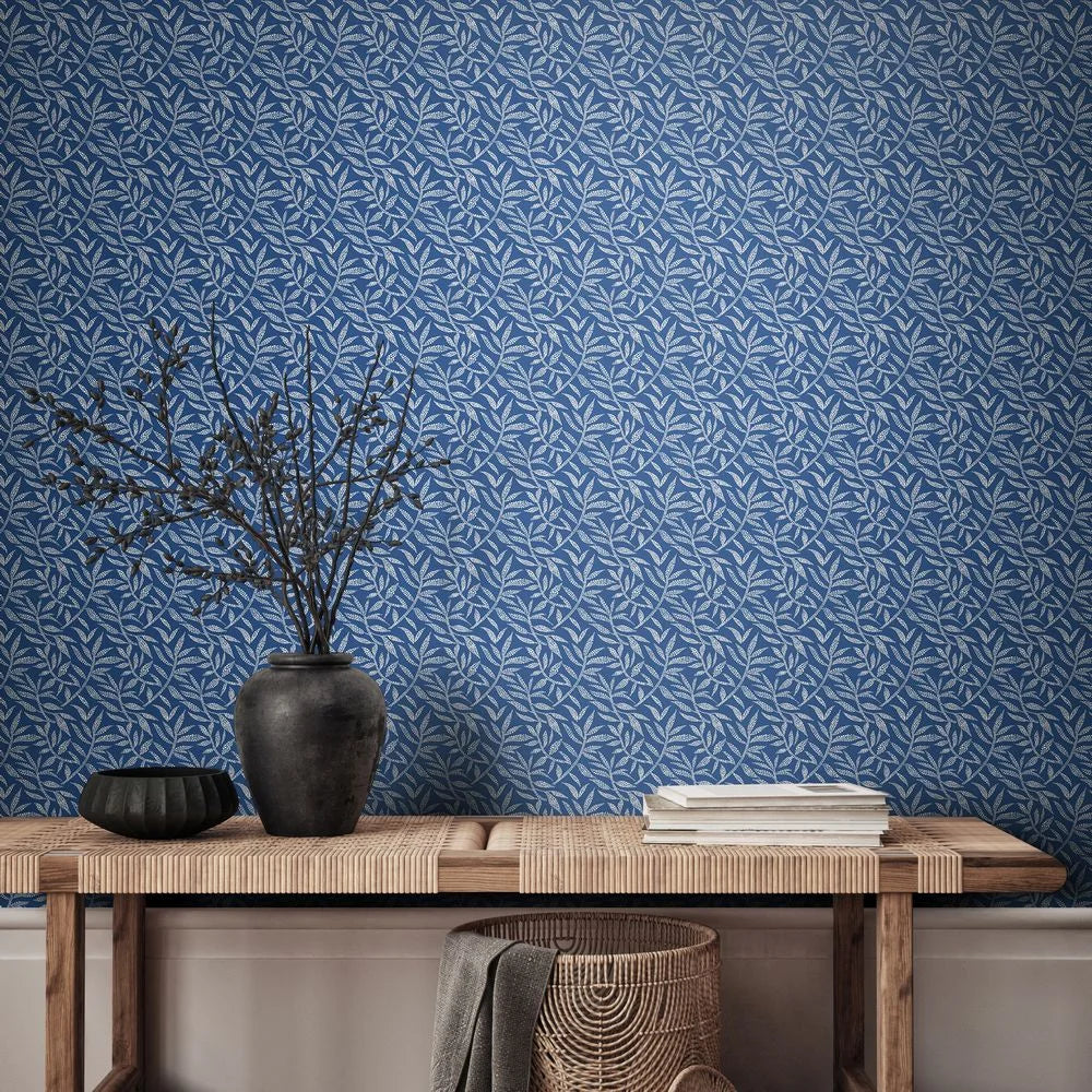 Dotty Leaf - Royal Wallpaper