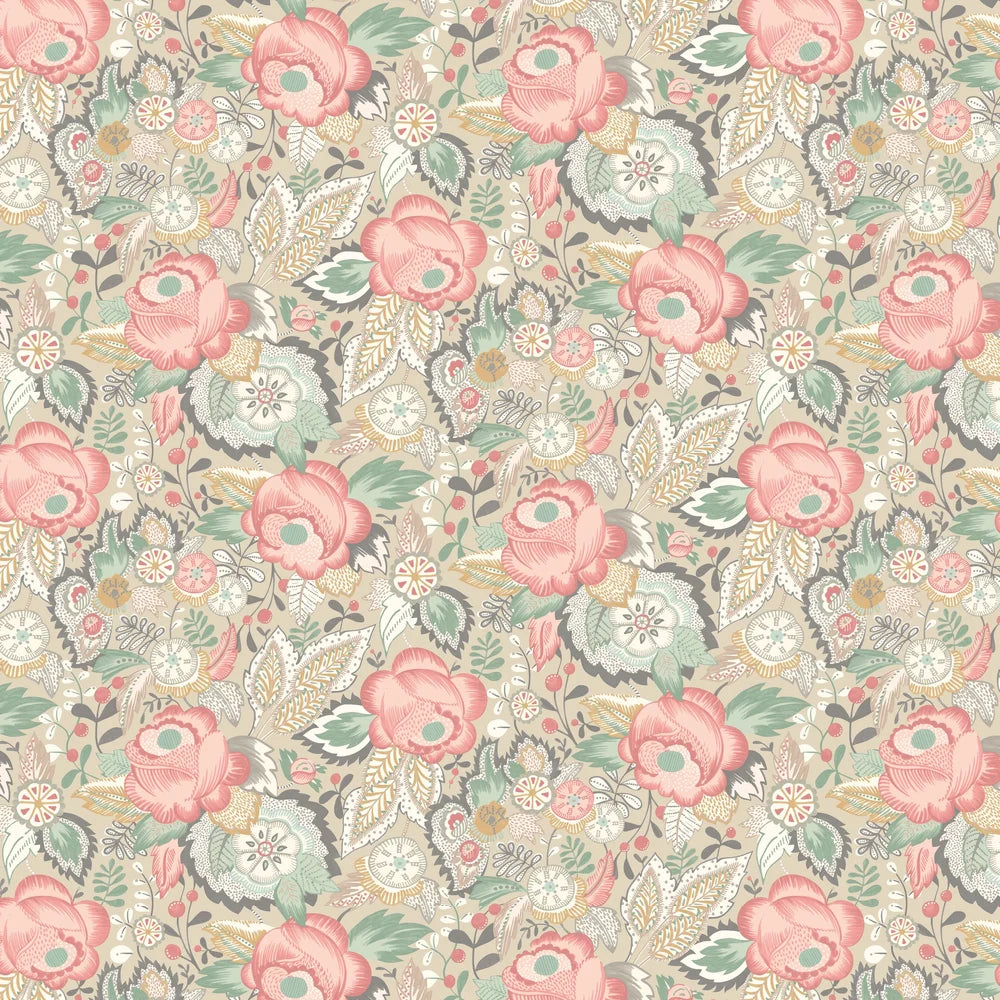 Emily Rose - Soft Flamingo Wallpaper
