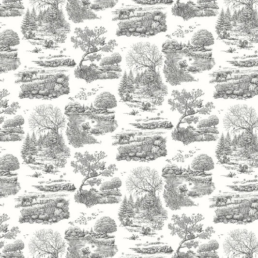 Eve Toile - Noir  wallpaper