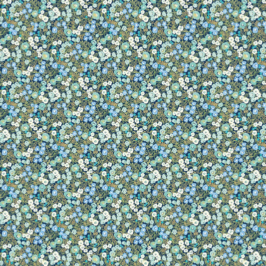 Flora Ditsy - Cerulean Wallpaper