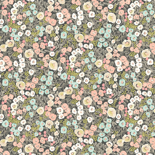 Flora - Midnight Blush Wallpaper