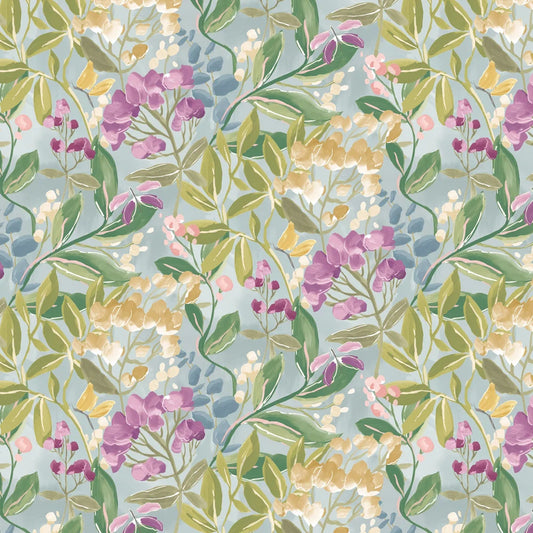 Florence -  Petrol & Amethyst Wallpaper