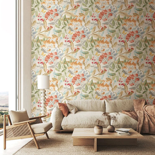 Florence - Warm Natural Wallpaper