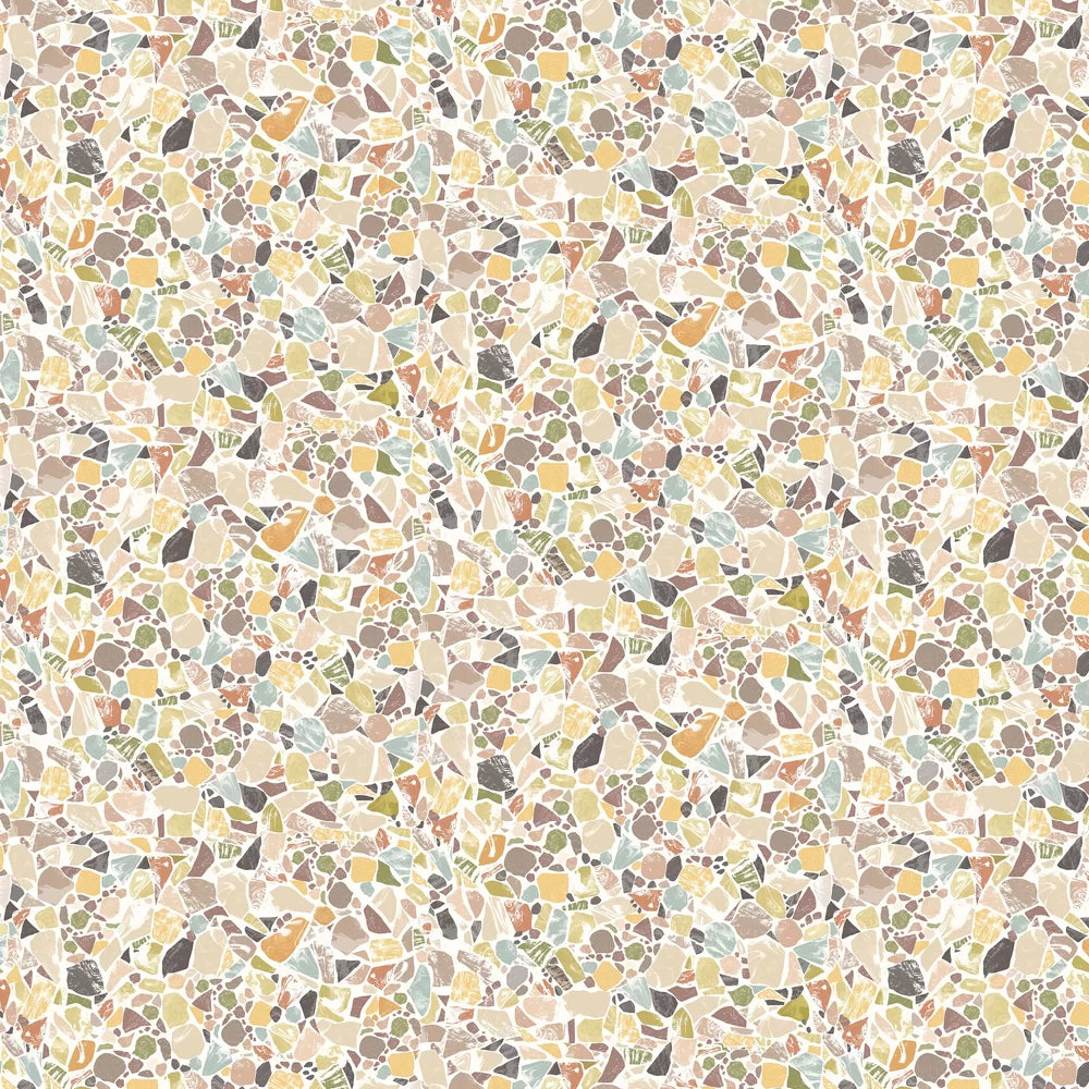 Fragments - Fossil & Sage Wallpaper