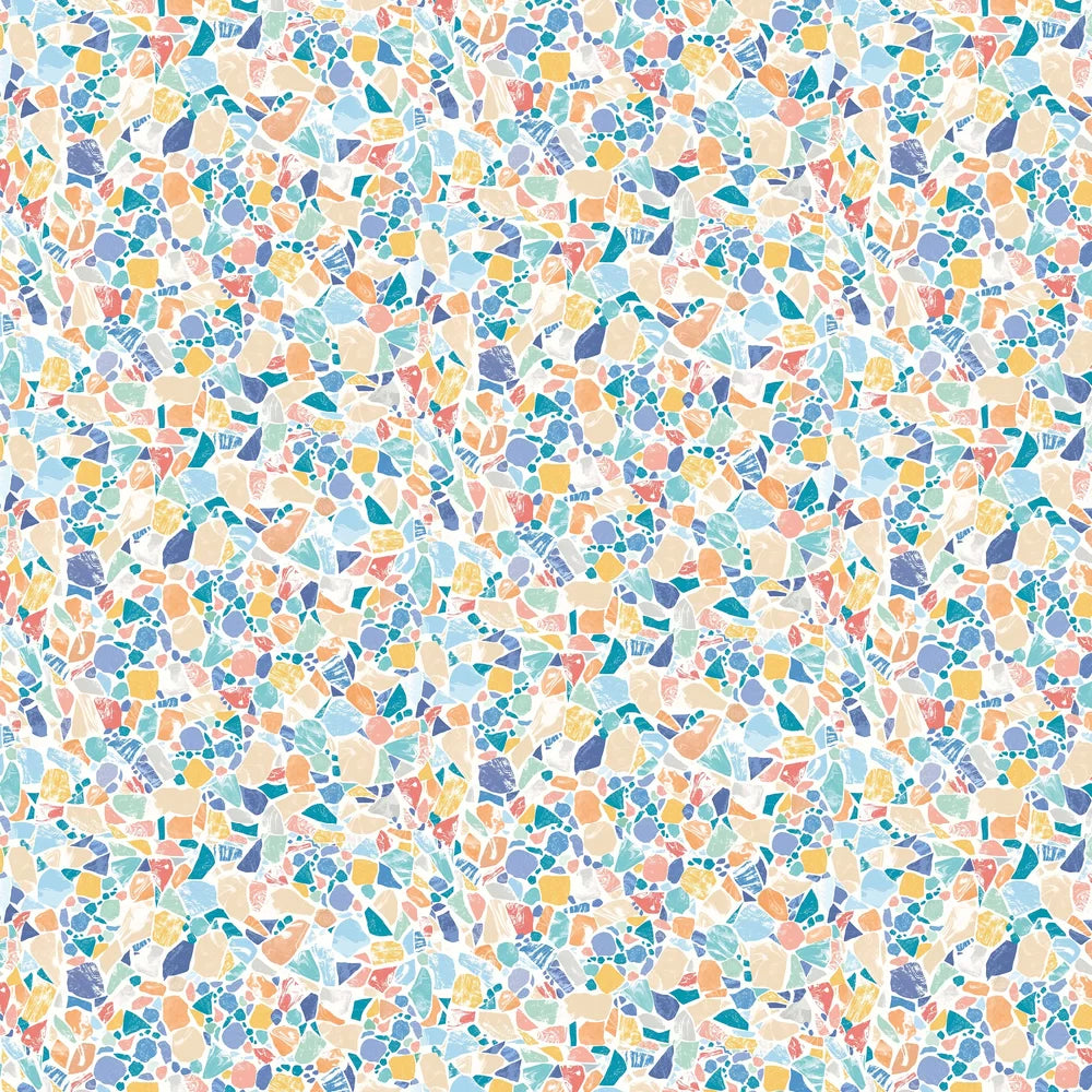 Fragments - Indigo & Cider Wallpaper