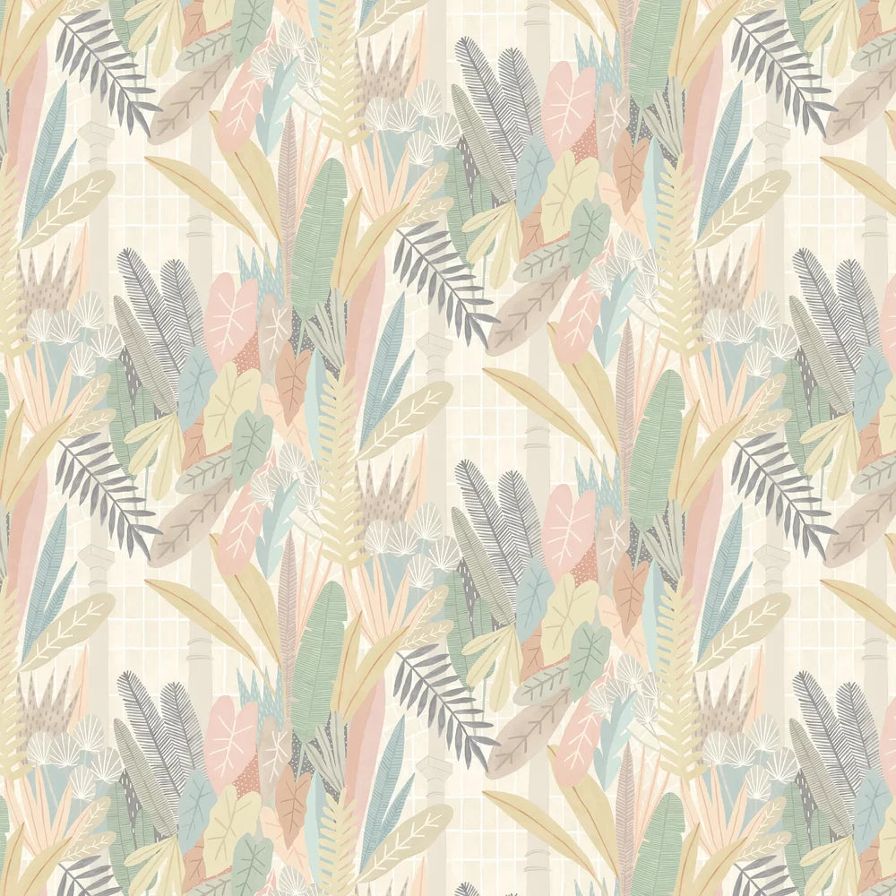 Glasshouse - Blush & Apricot Wallpaper