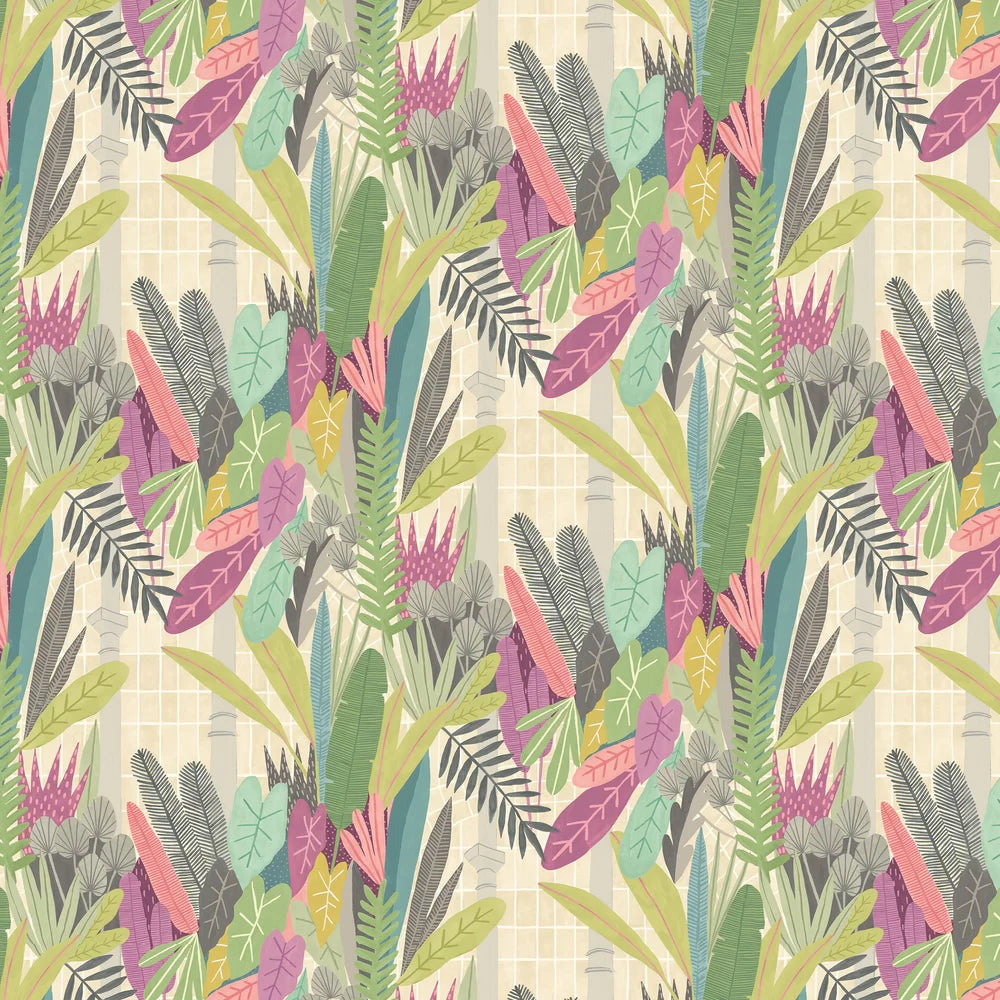 Glasshouse - Heather & Olive Wallpaper