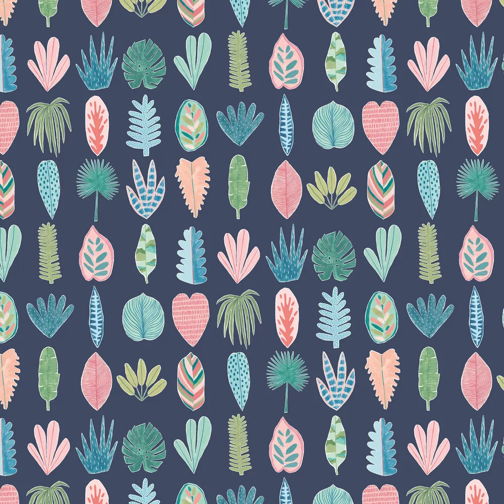 Leaf Boogie - Ink Twist Wallpaper