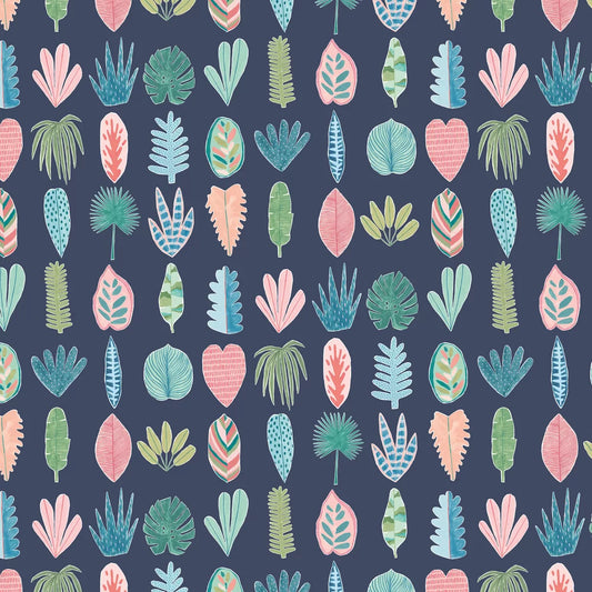 Leaf Boogie - Ink Twist Wallpaper