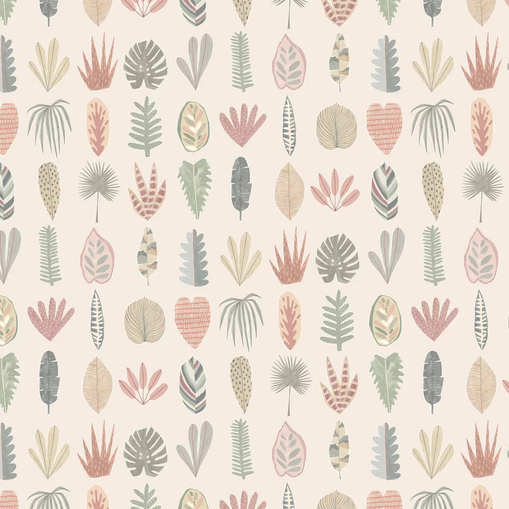 Leaf Boogie - Linen Wallpaper