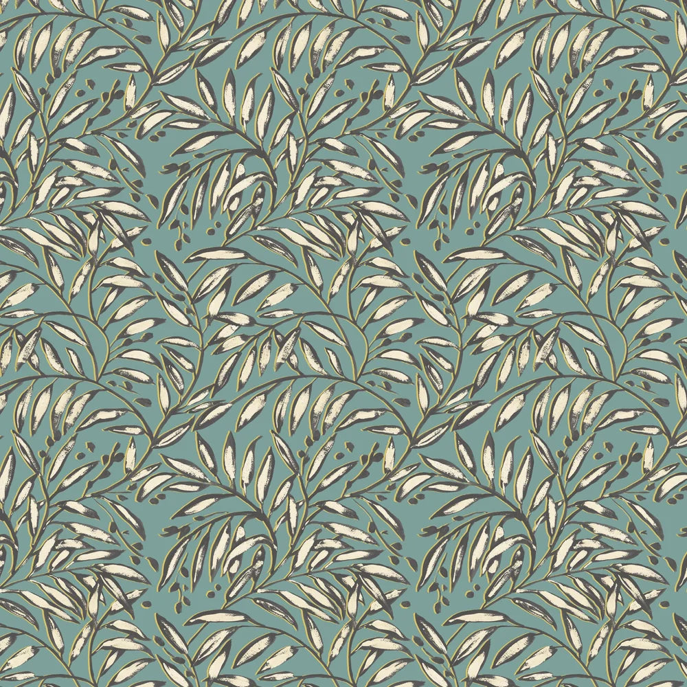 Lorena Vine - Petrol Wallpaper