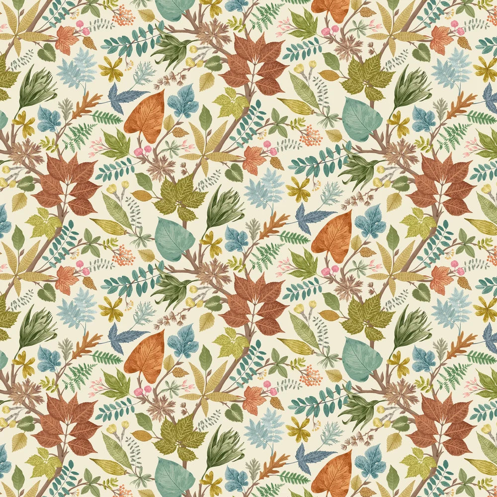 Lush Leaves -Marmalade Wallpaper