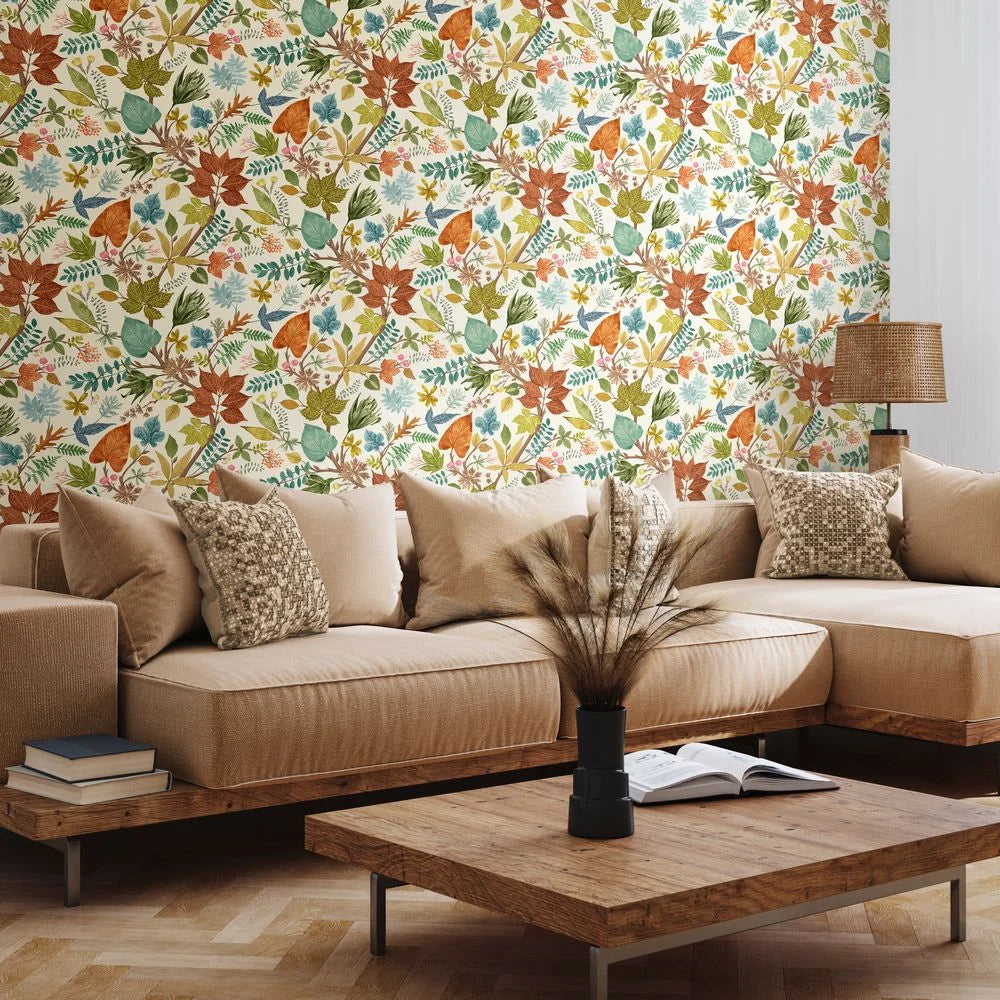 Lush Leaves -Marmalade Wallpaper