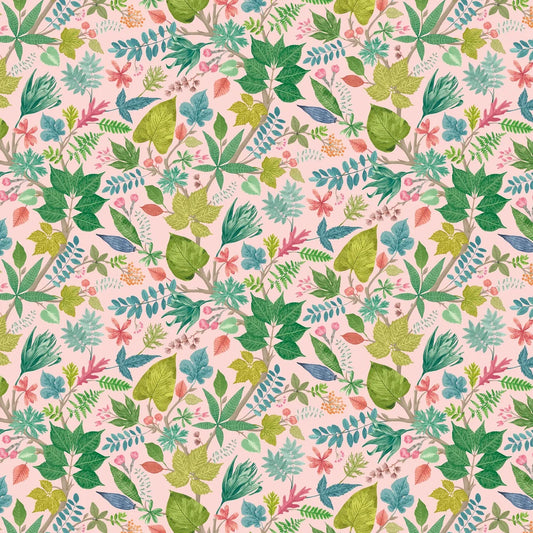 Lush Leaves - Watermelon Wallpaper